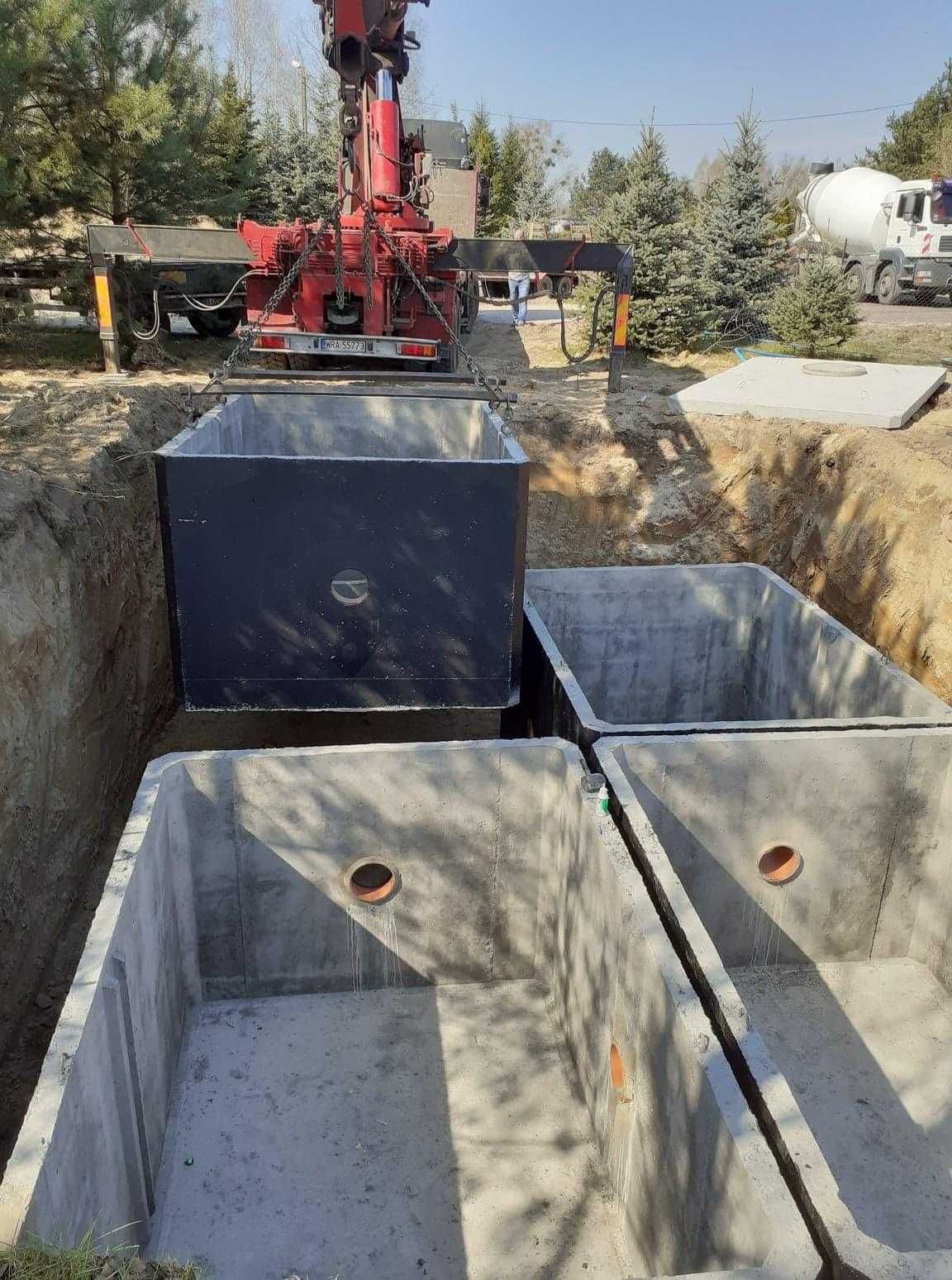 Szambo betonowe z Wykopem, Szamba Dwukomorowe, Zbiorniki od 4 do 14m3