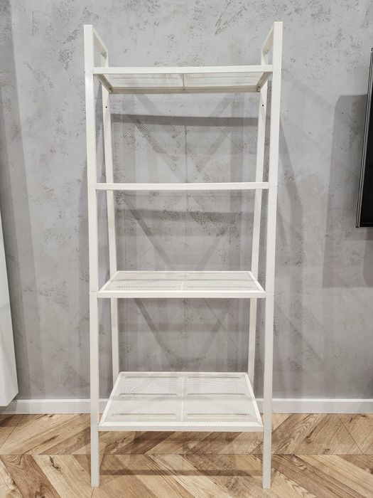 Regał stalowy biały - Ikea LERBERG