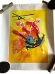 Serigrafia em tons fogo