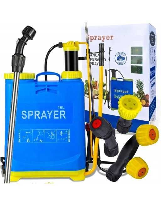 OPRYSKIWACZ CIŚNIENIOWY Plecakowy Ręczny 16L Zestaw Dysze Wytrzymały