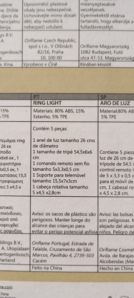RING LIGHT (3 Modos de luz)