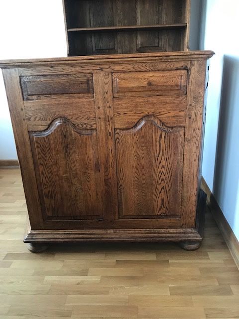 Bufet, bar lity dąb Fabryka Ludwik Styl-kolekcja z ornamentem dębowym