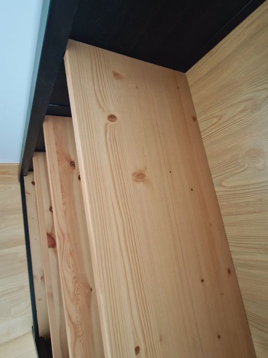 Biblioteczka regał Hemnes Ikea czarnybraz lita sosna
