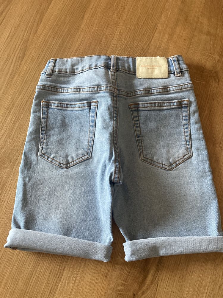 Krótkie spodenki jeansowe Zara roz 128