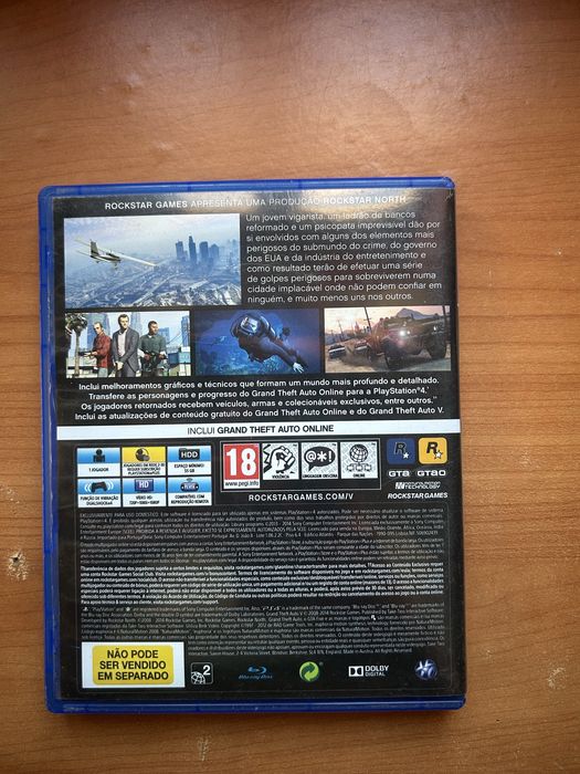 Jogo PS4 - Grand Thefh Auto 5