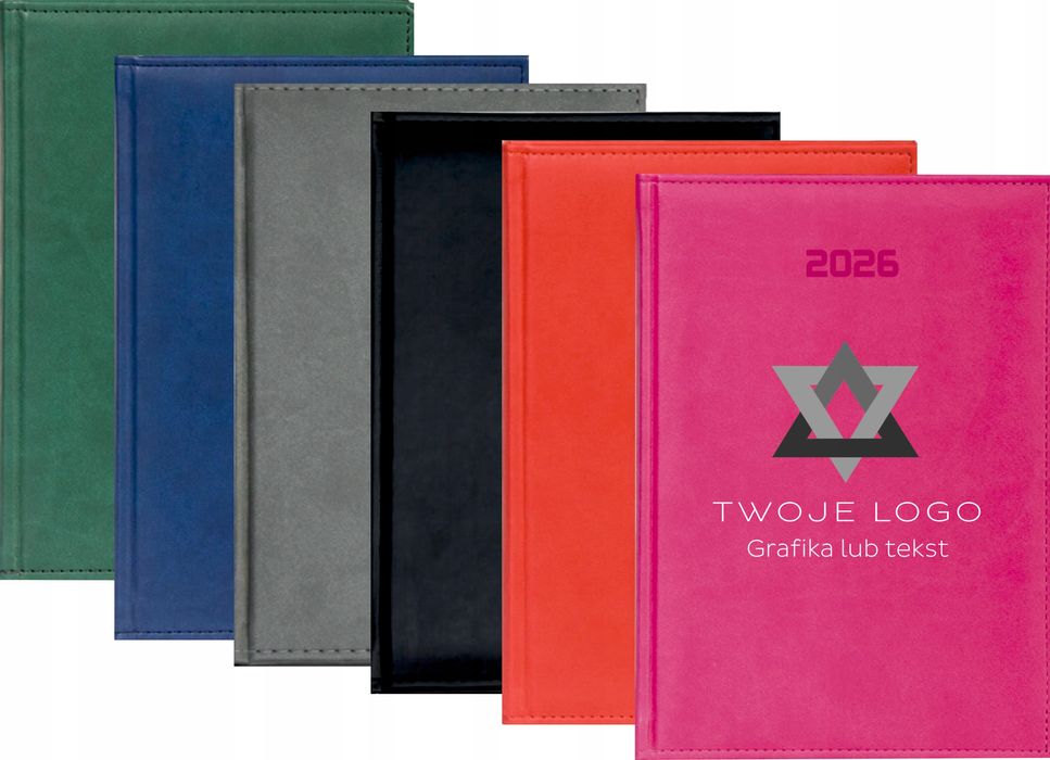 kalendarz a4 2026 dzienny terminarz z nadrukiem z twoim logo napisem