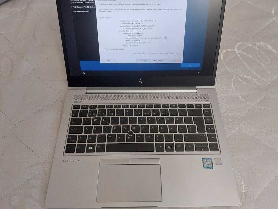 HP elitebook 840 G5 i7-8550U 16gb SSD 512