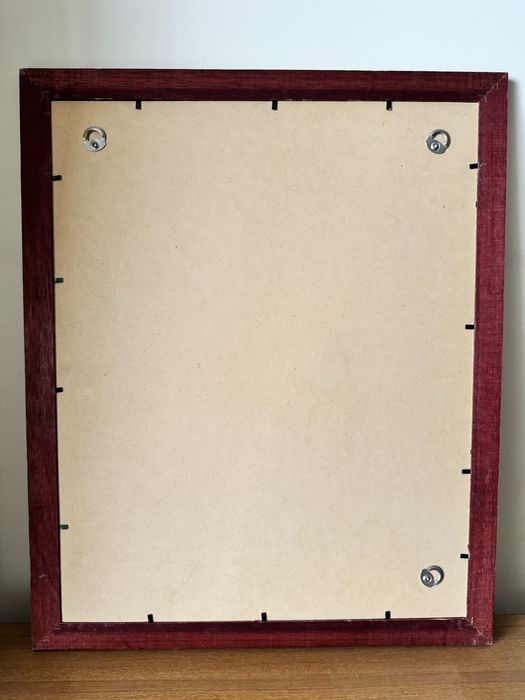 Quadro Pintado à Mão – Farol no Mar - Aquarela emoldurada