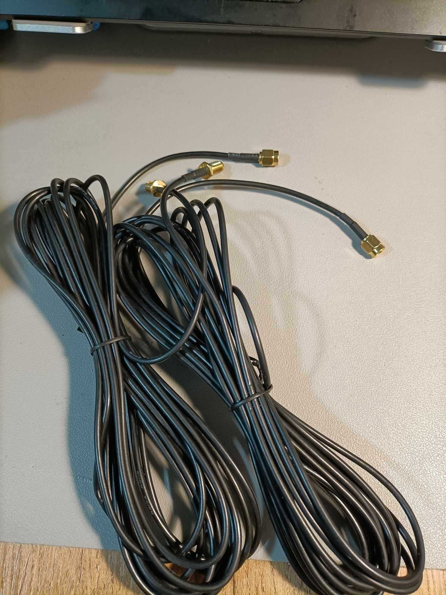 Kabel SMA 2 x 5 m, przedłużacz anteny WiFi