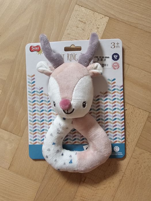 Maskotka zabawka Smyk Smiki grzechotka jelonek