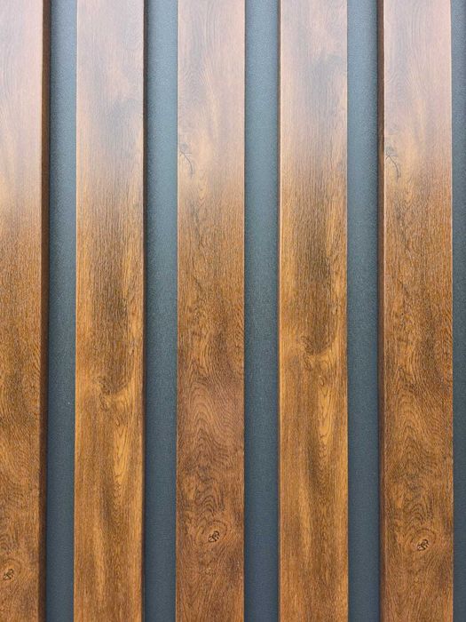 Panel elewacyjny lamelki blacha ocynkowana drewnopodobna