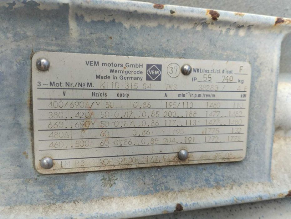 Wentylator Odciągowy z opcją docinania - 110kW