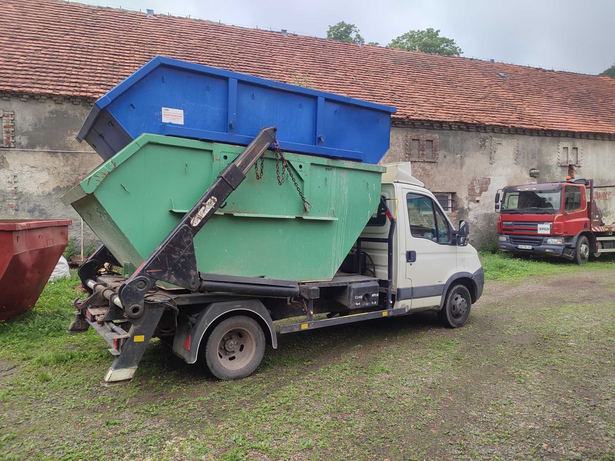 Wywóz gruzu śmieci odpadów kontener Wałbrzych Głuszyca Jedlina Walim