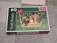 Puzzle Trefl 60 Psy, pieski, szczeniaki beagle