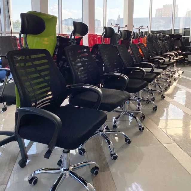 Офісне крісло в сіточку Neo-Sit - чорний