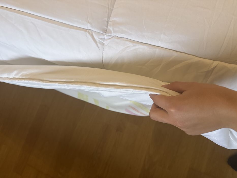 Edredao penas branco