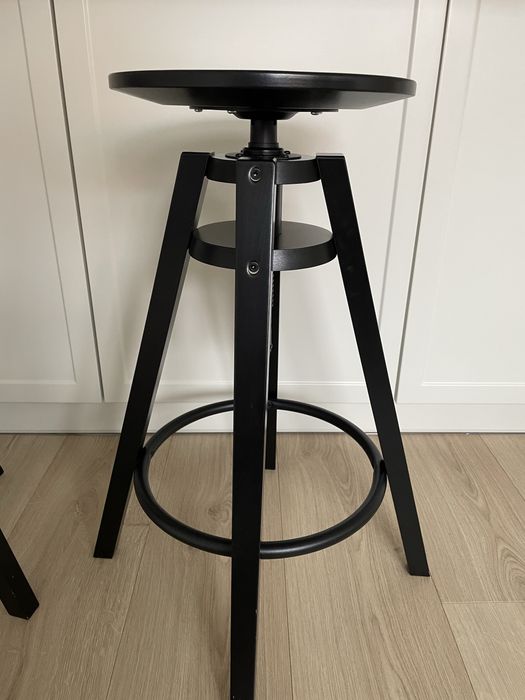 Stołek barowy Dalfred IKEA czarny