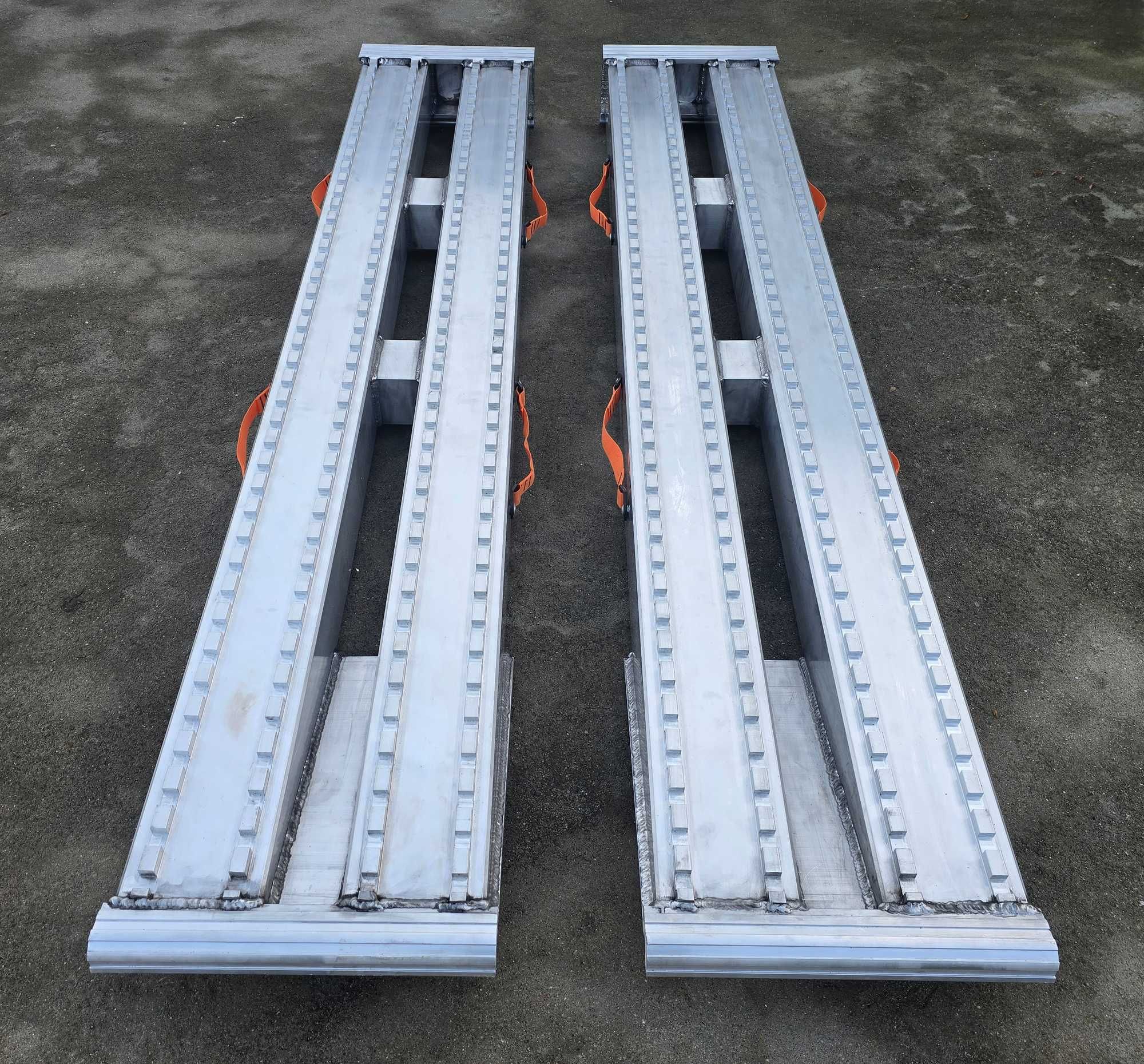 Najazdy aluminiowe PROFESSIONAL 3500x380x120mm mocowanie dolne 8,5 t.