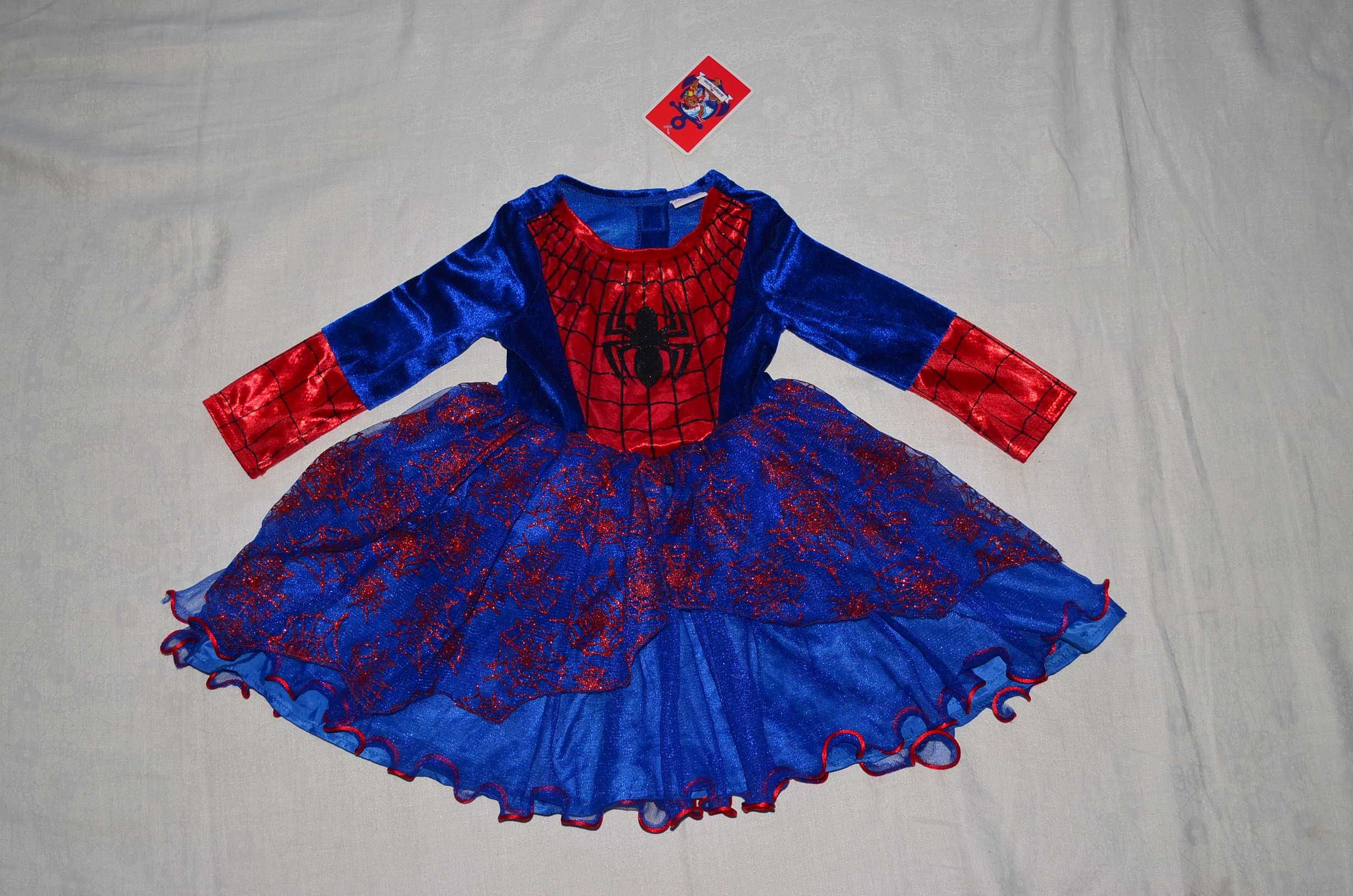 Новое карнавальное платье Marvel Человек Паук 3yrs костюм Спайдермен