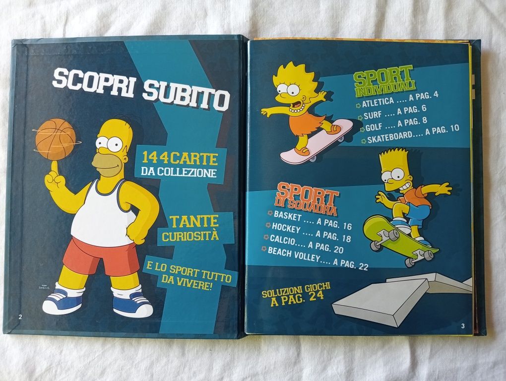 Caderneta The Simpsons Vivi Lo Sport Completa