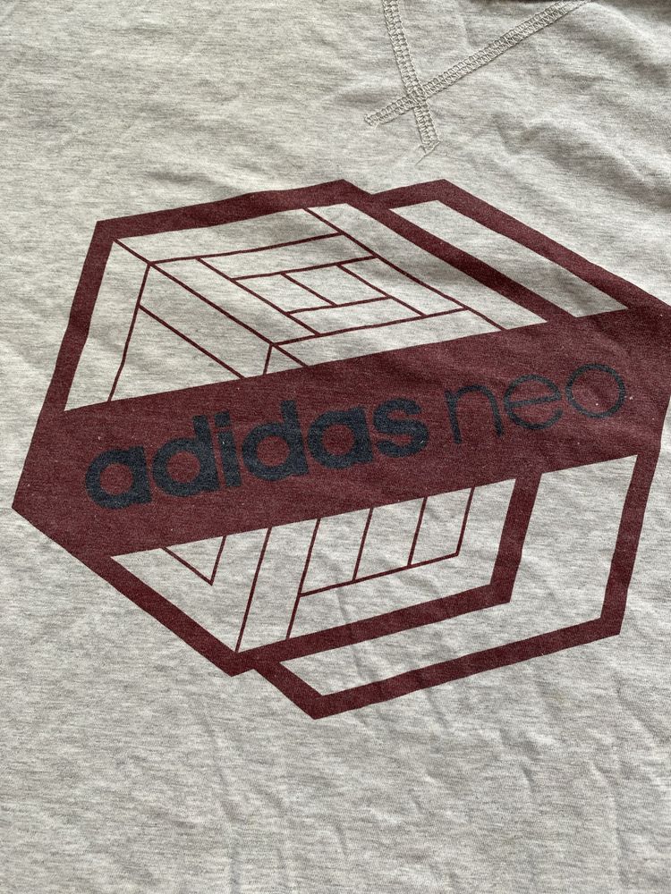 Adidas Neo podkoszulka koszulka męska rozmiar M kolor szary bawełna