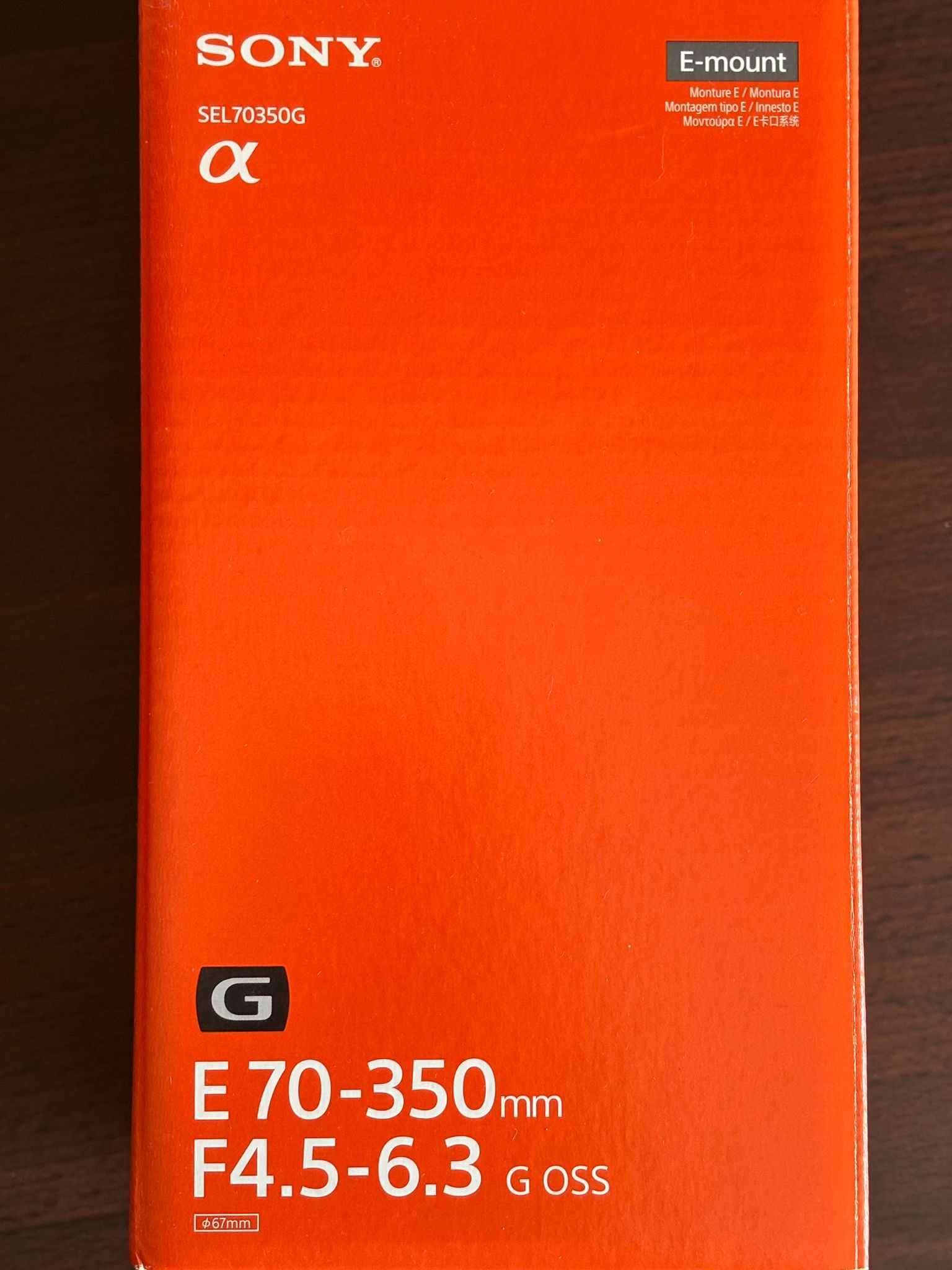 Objetiva Sony SEL70350G como nova