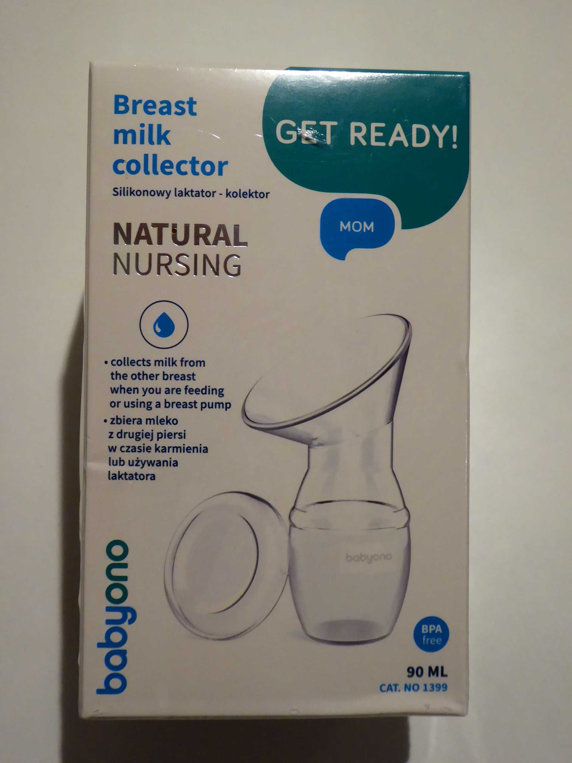 Kolektor na mleko silikonowy Laktator babyono 90ml nowy