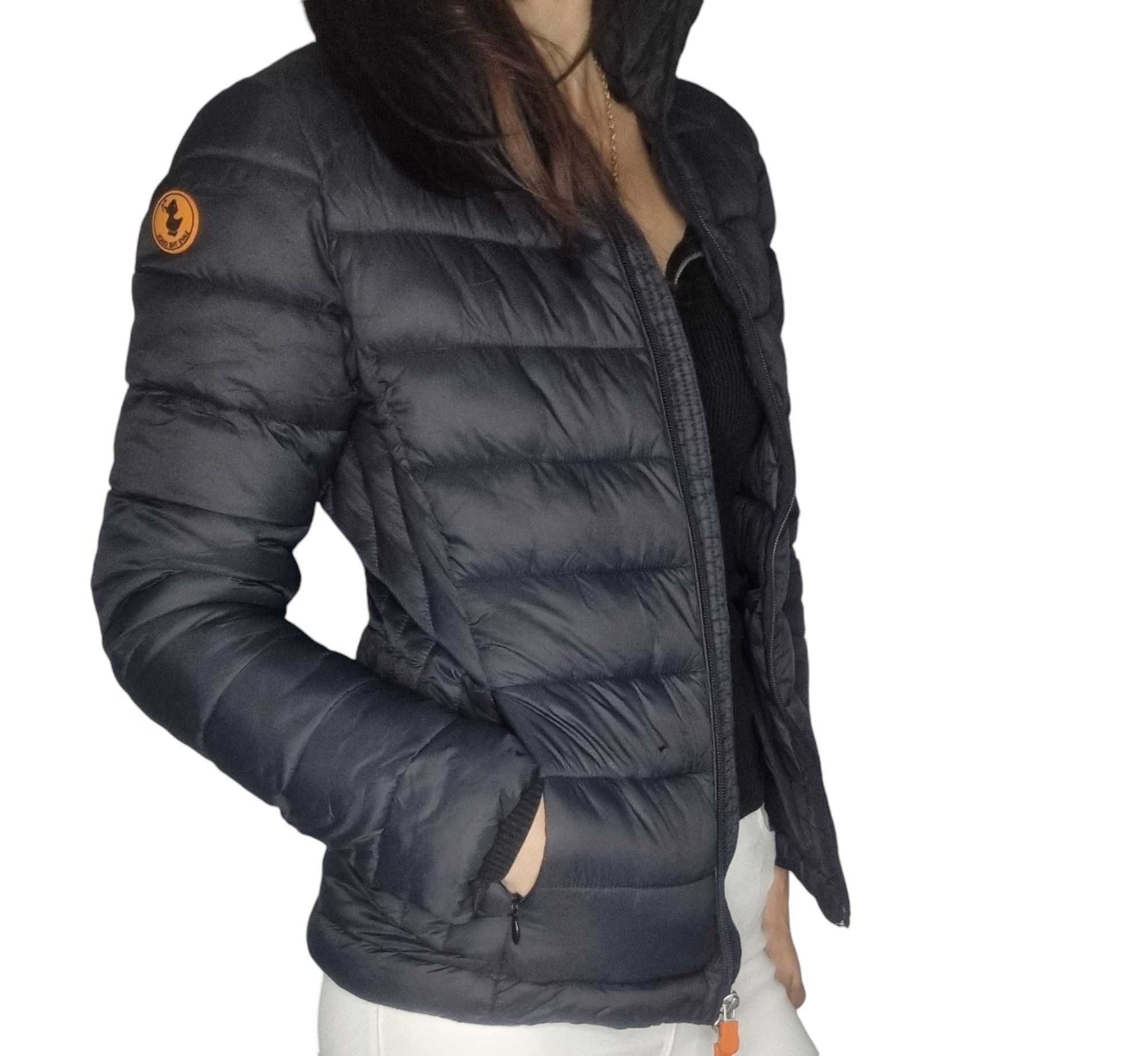 Czarna taliowana kurtka Save duck Rozmiar xs 34