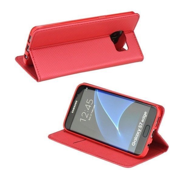 Etui Smart Magnet Book Samsung S21 Czerwony/Red