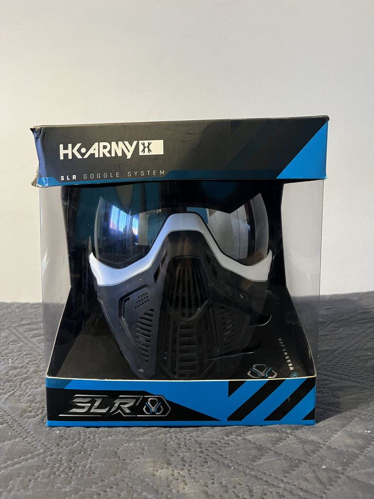 Mascara de Paintball HK SLR White Google - Trooper Lentes pretas