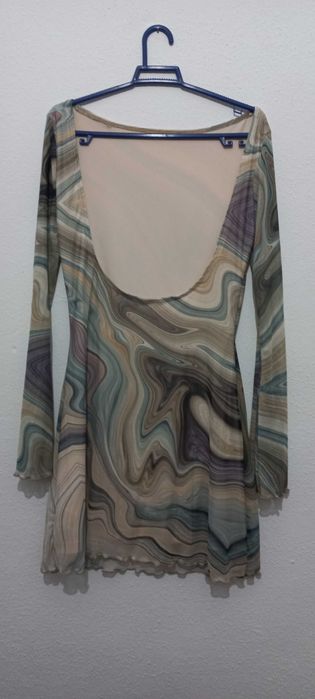 Vestido curto estampado