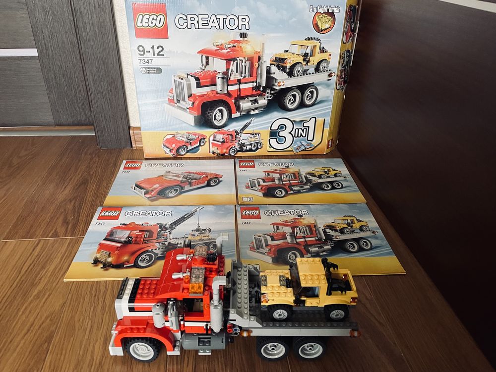 Lego Creator 7347 Transporter Samochodów 3 w 1, Kabriolet, Ciężarówka