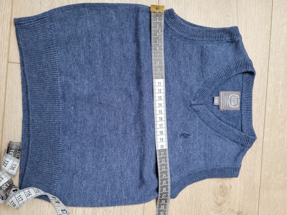 Elegancka kamizelka niemowlęca Cool Club Smyk rozm. 80 STAN IDEALNY