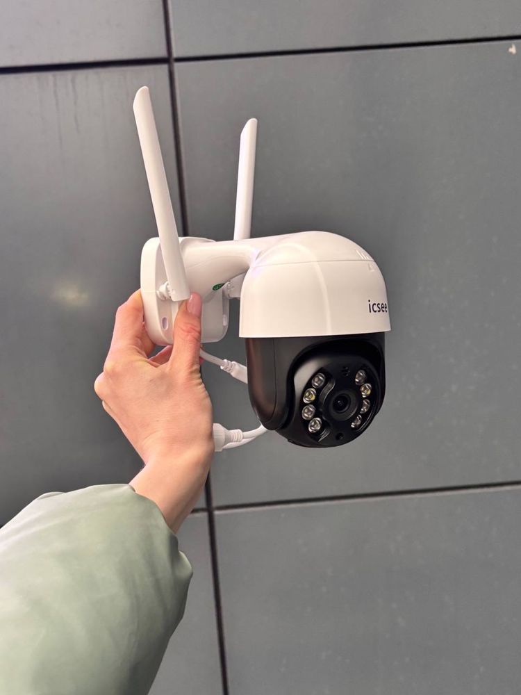 Камера видеонаблюдения Icsee WIFI IP PTZ поворотная уличная internet