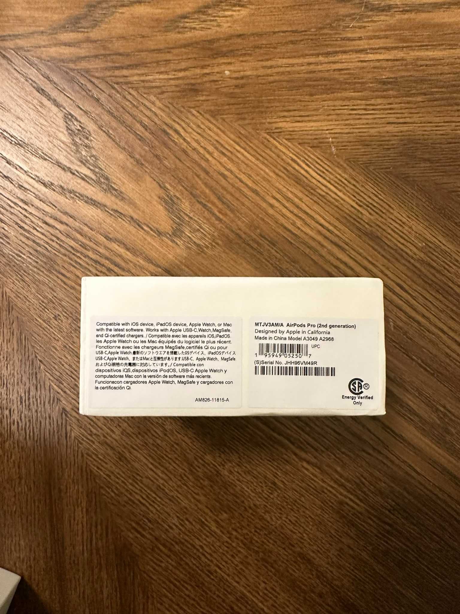 Apple Airpods Pro Gen.2 USB-C MagSafe MTJV3AM nowe, dowód zakupu,