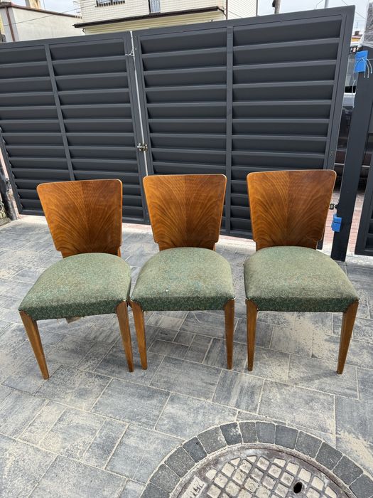 Krzesła  Halabala H-214. Czechoslowacja. Prl