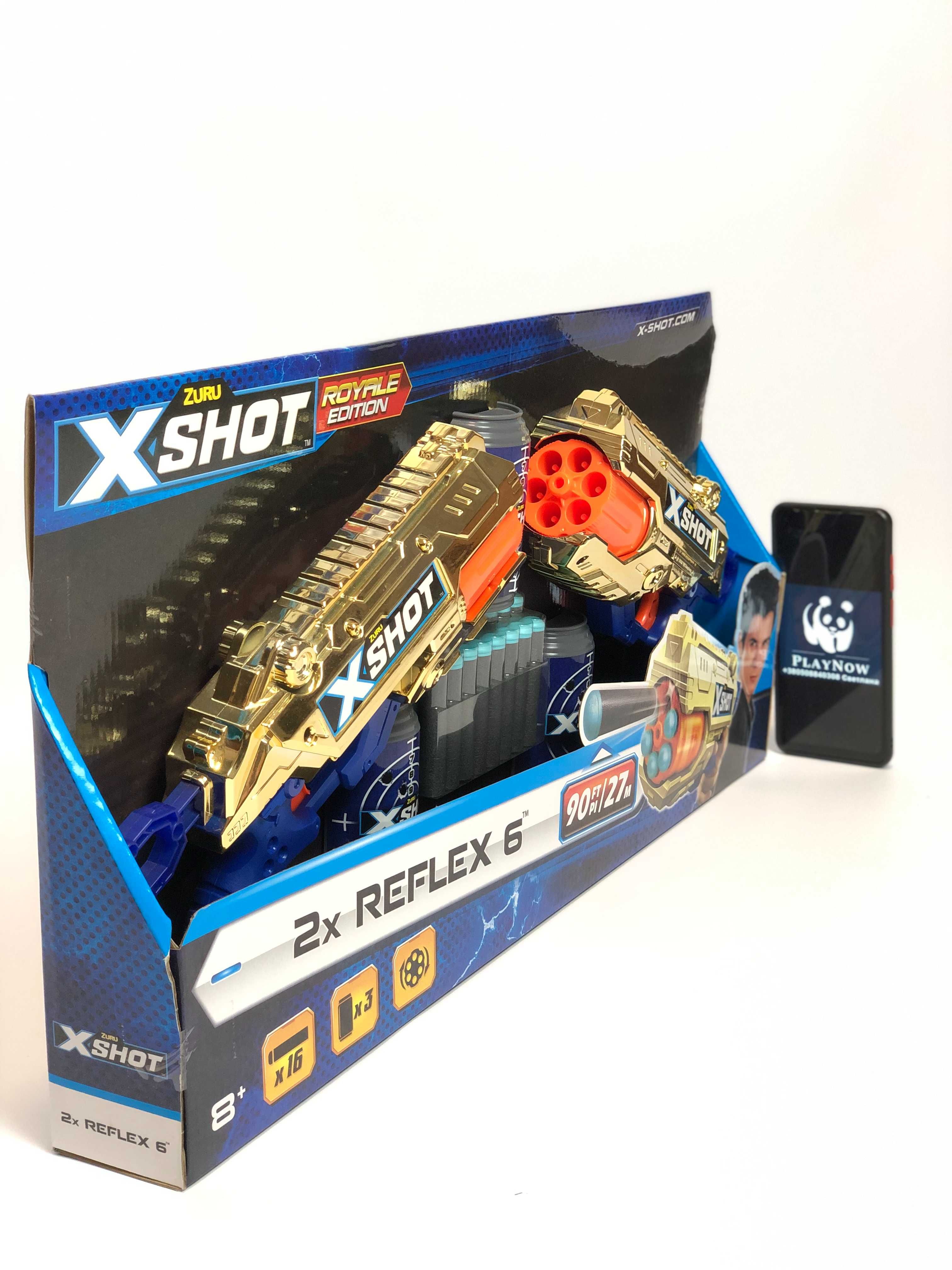 Набор 2 шт Скорострельный бластер Zuru Excel Reflex 6 Double *