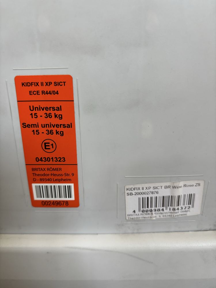 Britax RÖMER KIDFIX II różowy 15-36kg