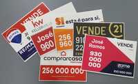 Placas Imobiliárias vários formatos