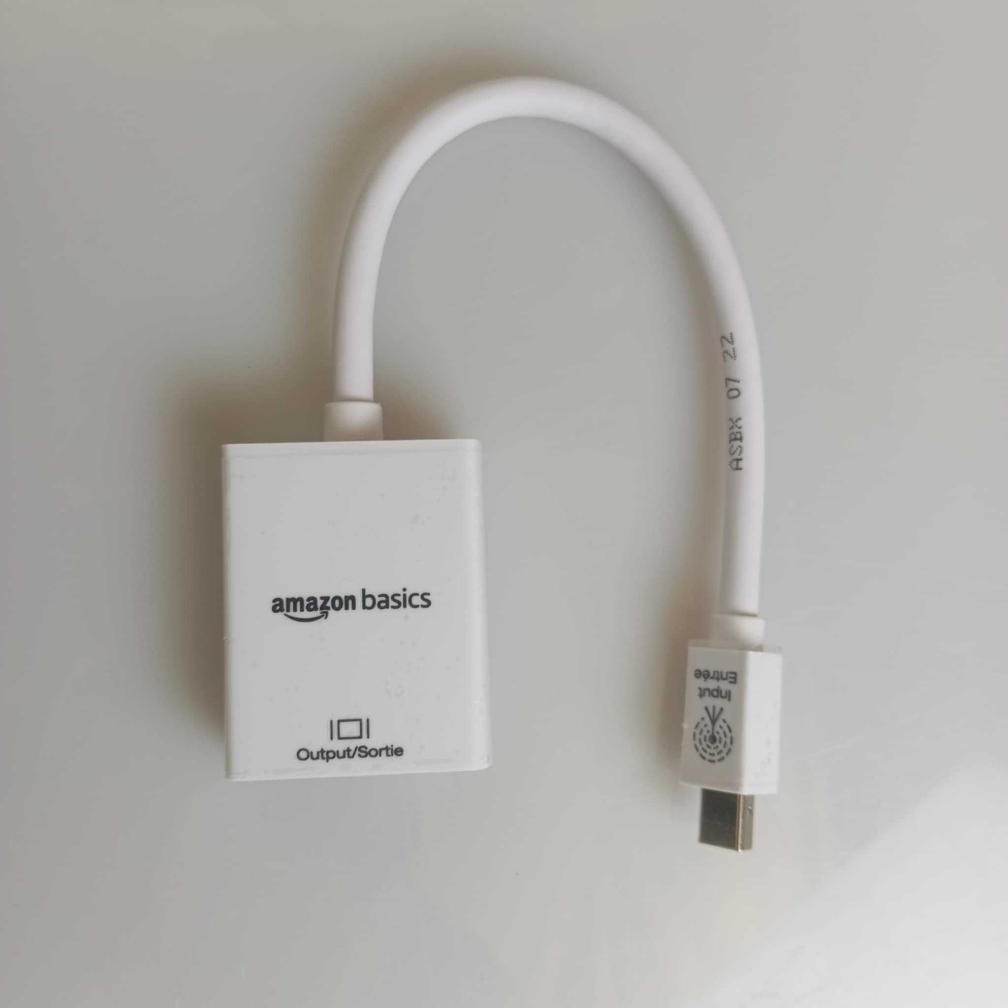 Przejściówka Mini DisplayPort/HDMI biała adapter NOWY