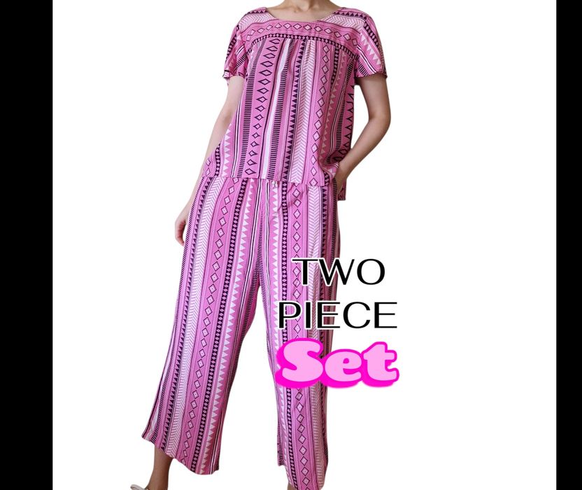 Letnie komplet dwuczęściowy zestaw spodnie + bluzka