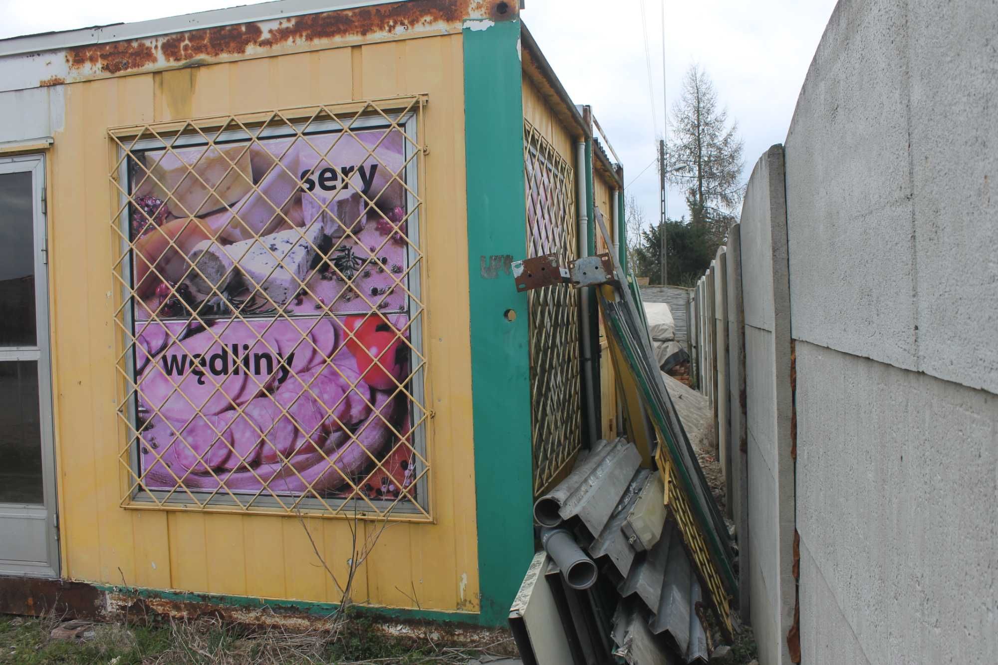 Kontener biurowy sklep pawilon socjalny 2 sztuki 30m2 toaleta kafelki