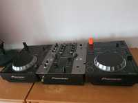 Konsola DJ Odtwarzacze CD Pioneer CDJ 350 x2 +  Mikser Pioneer DJM 250