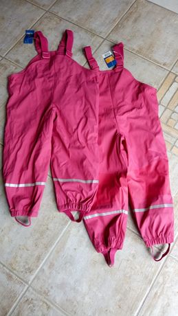Spodnie przeciwdeszczowe, gumowane Lupilu, r. 98/104, dla bliźniaczek