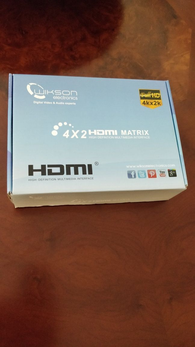 Multimédia interface Repartidor HDMI 4x2 da marca wikson