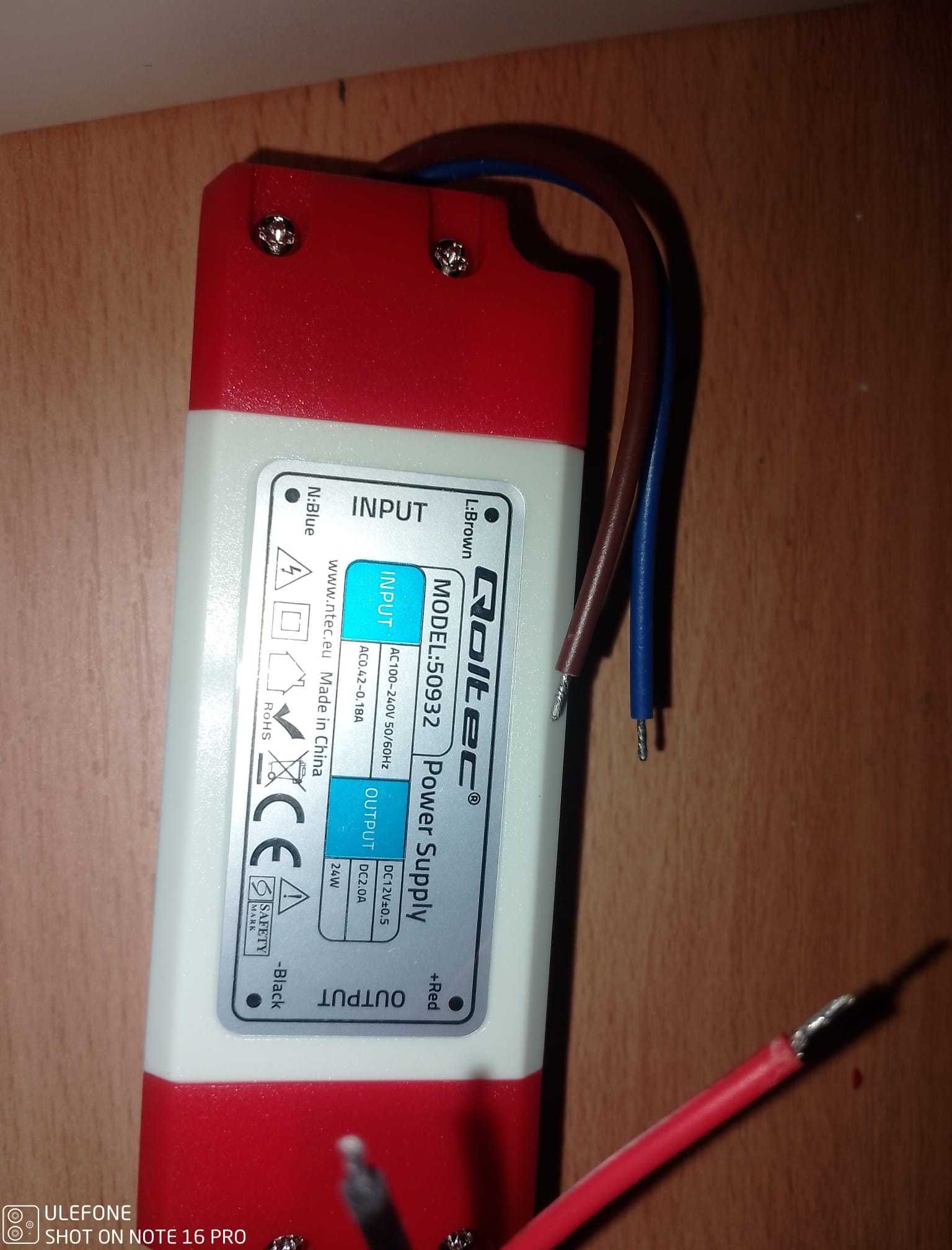 Zasilacz Impulsowy Led Ip20 24W 12V 2A