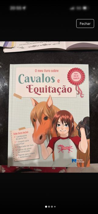 Livro Cavalos e Equitação Novo