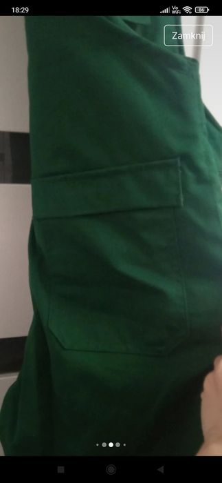 Nowe spodnie robocze ogrodniczki ocieplane M