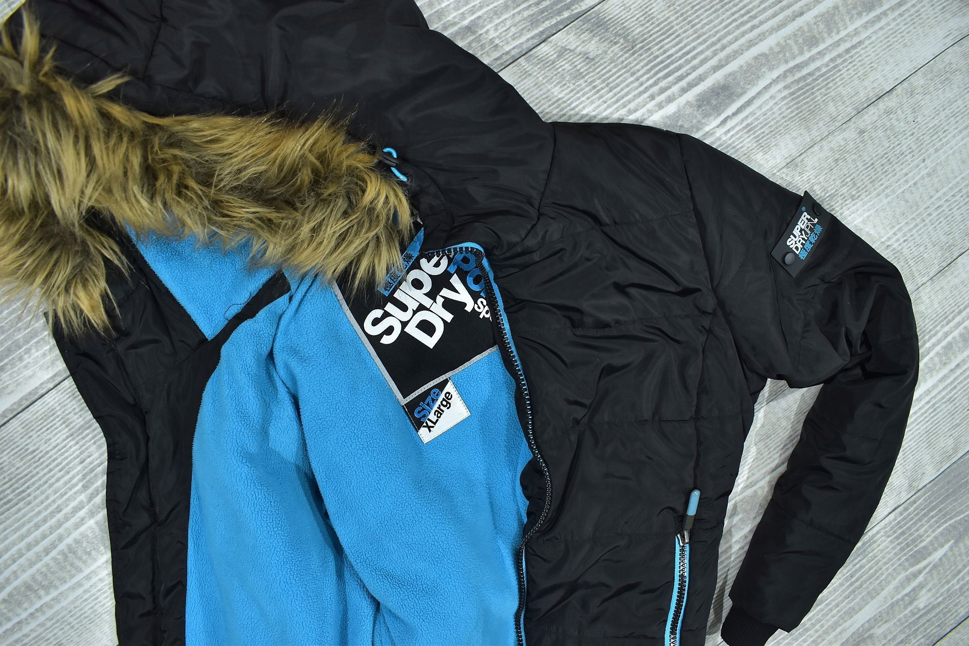 SUPERDRY Polar Ocieplana Kurtka Damska Puffer XL