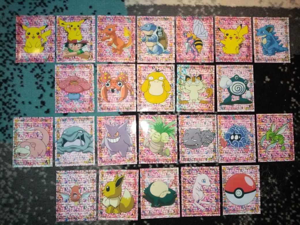 Naklejki do albumu Pokemon Merlin komplet 276 sztuk